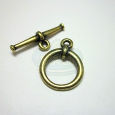 Antique Brass Large Plain Tapered Toggle